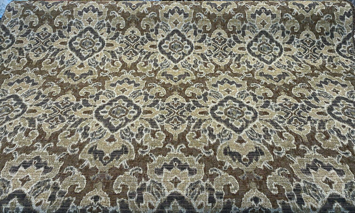 Upholstery Mazaro Moss Hindley Brown Damask Chenille Fabric By The Yard  Mill Creek Check us out online today! Find what you are looking for